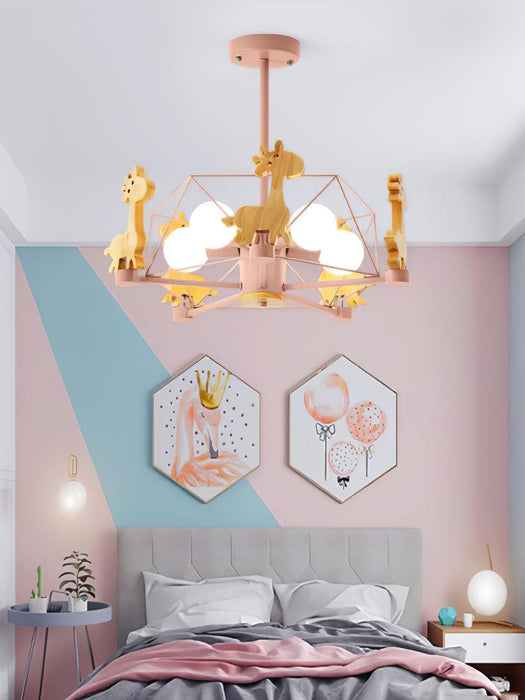 Lovely Deer Wooden Chandelier - DWHOME