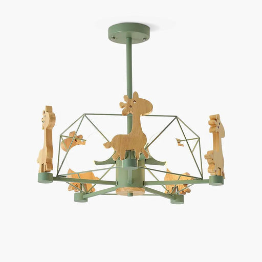 Lovely Deer Wooden Chandelier - DWHOME