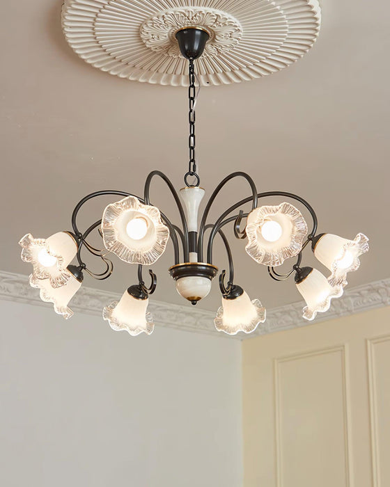Luce Black Chandelier-DWHOME