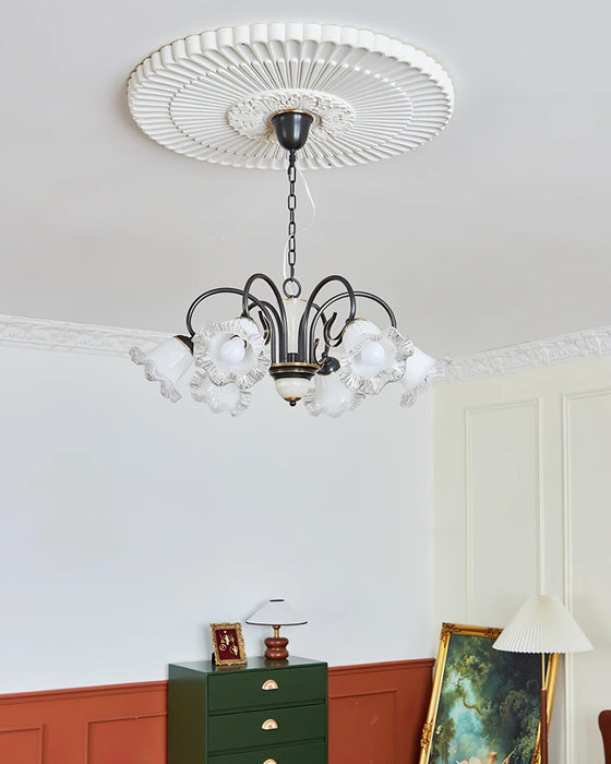 Luce Black Chandelier-DWHOME