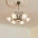 Luce Black Chandelier-DWHOME