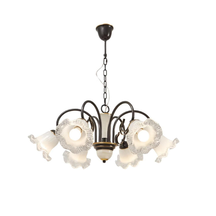Luce Black Chandelier-DWHOME