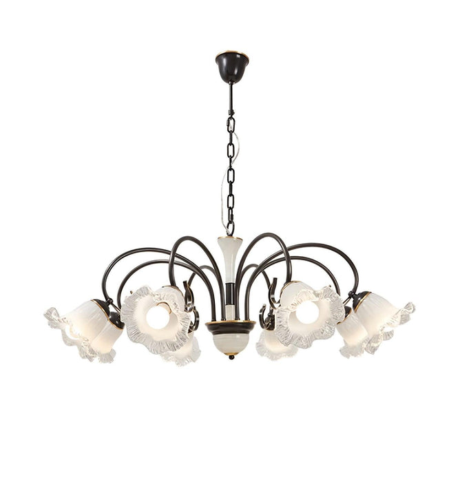 Luce Black Chandelier-DWHOME