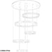 Lucy Modern Staircase Chandelier.