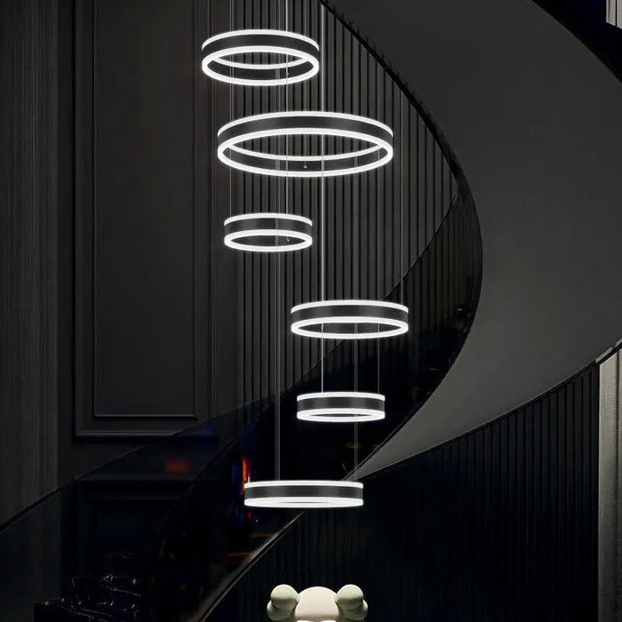 Lucy Modern Staircase Chandelier.