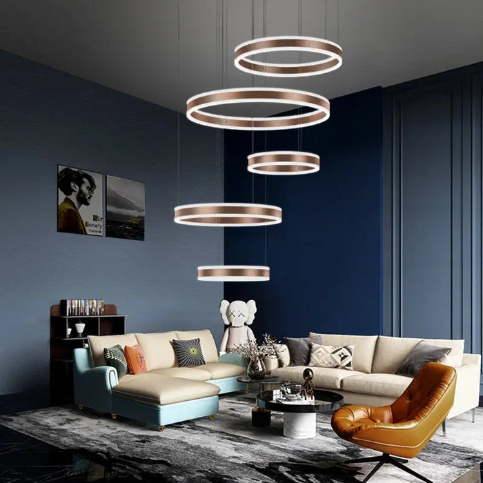 Lucy Modern Staircase Chandelier.