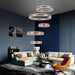 Lucy Modern Staircase Chandelier.