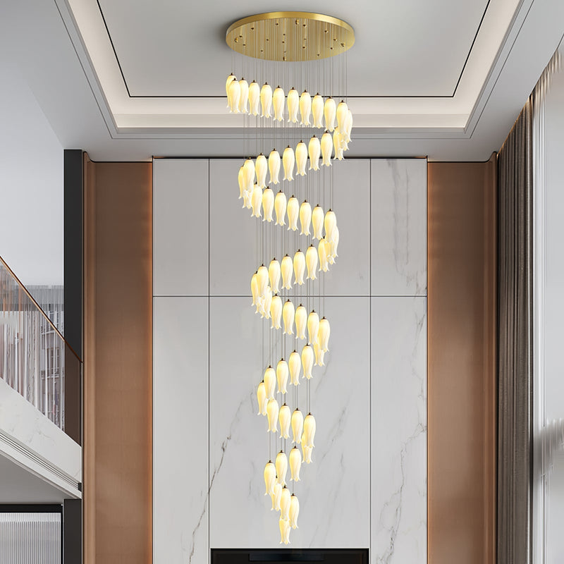 Luma Flora Stairs Chandelier-DWHOME