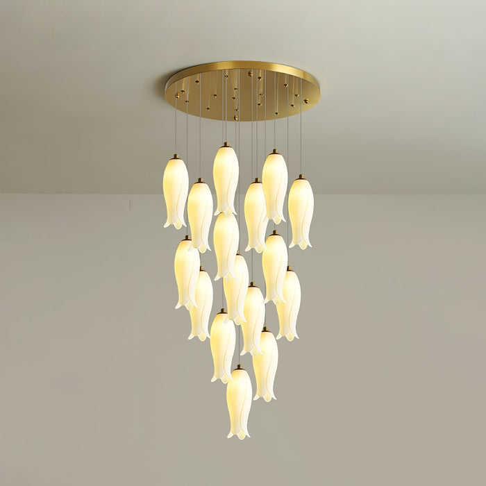 Luma Flora Stairs Chandelier-DWHOME