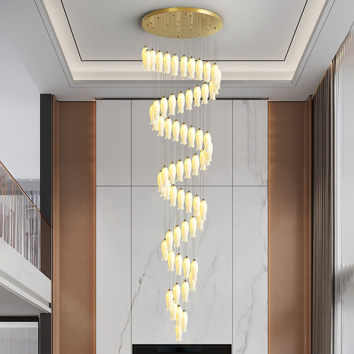 Luma Flora Stairs Chandelier-DWHOME