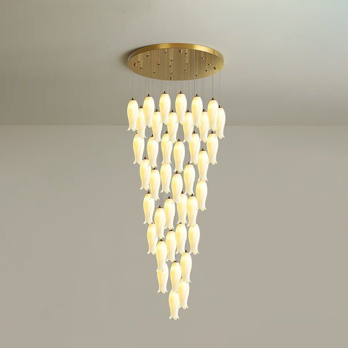 Luma Flora Stairs Chandelier-DWHOME