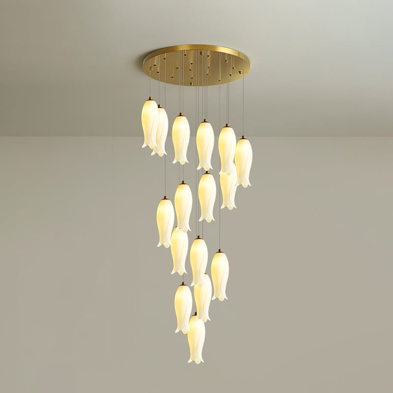 Luma Flora Stairs Chandelier-DWHOME