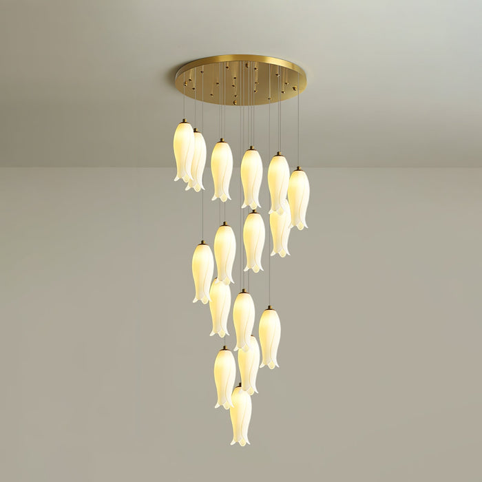 Luma Flora Stairs Chandelier-DWHOME