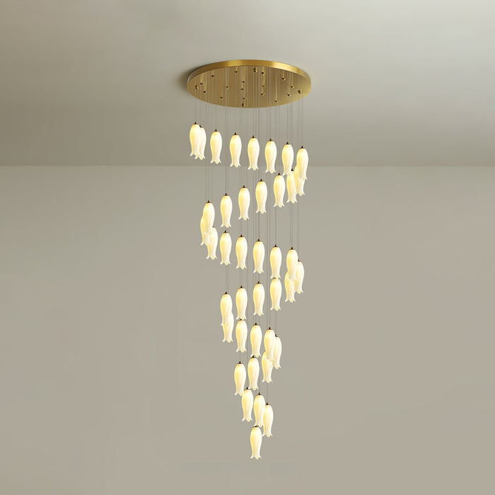 Luma Flora Stairs Chandelier-DWHOME