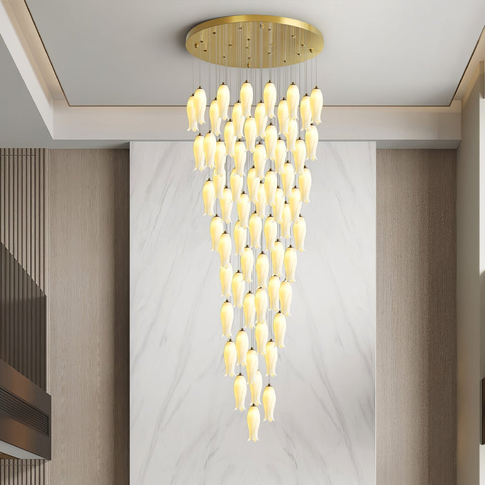Luma Flora Stairs Chandelier-DWHOME