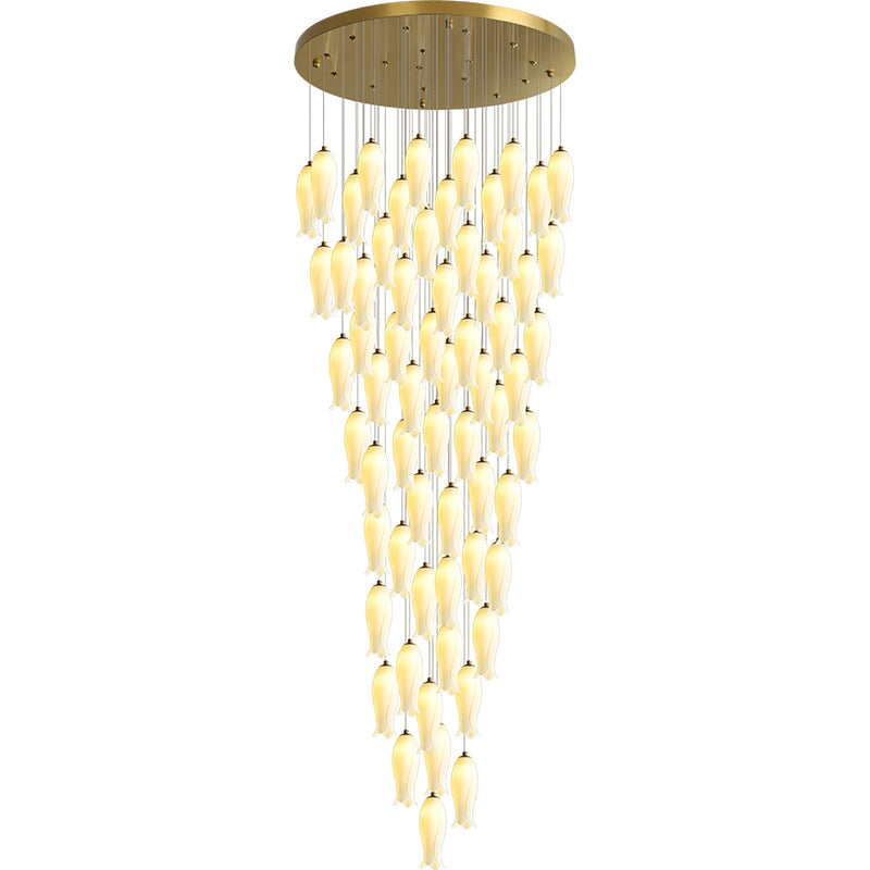Luma Flora Stairs Chandelier-DWHOME