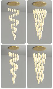 Luma Flora Stairs Chandelier-DWHOME