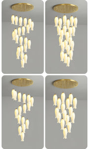 Luma Flora Stairs Chandelier-DWHOME
