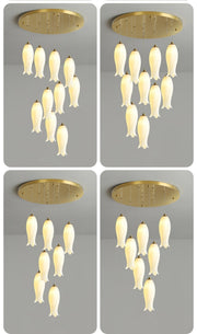 Luma Flora Stairs Chandelier-DWHOME