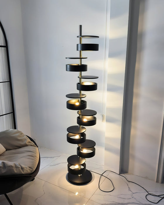Luminis Wooden Floor Lamp-DWHOME