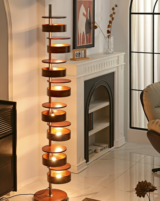 Luminis Wooden Floor Lamp-DWHOME