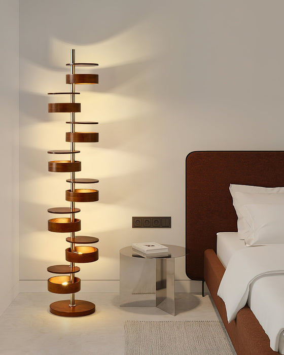Luminis Wooden Floor Lamp-DWHOME