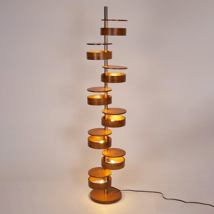 Luminis Wooden Floor Lamp-DWHOME