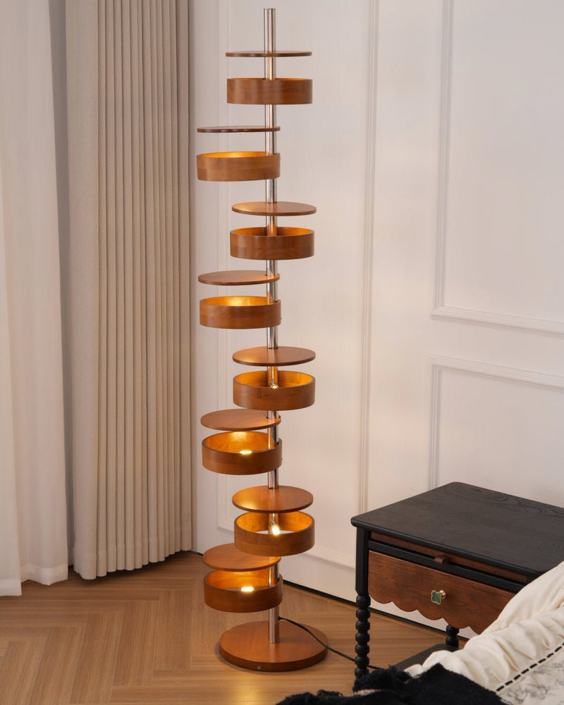Luminis Wooden Floor Lamp-DWHOME