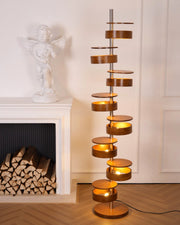 Luminis Wooden Floor Lamp-DWHOME