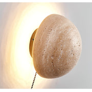 Luna Travertine Wall Light-DWHOME
