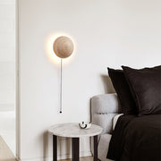 Luna Travertine Wall Light-DWHOME