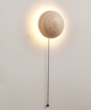Luna Travertine Wall Light-DWHOME