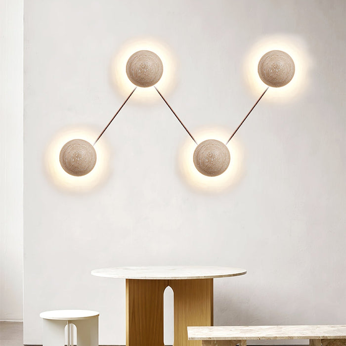 Luna Travertine Wall Light-DWHOME