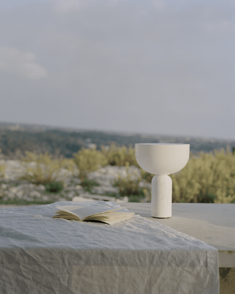 Lunara Marble Table Lamp-DWHOME