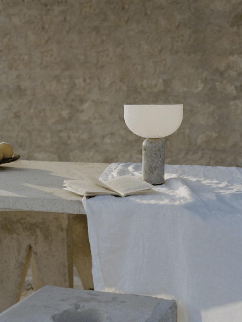 Lunara Marble Table Lamp-DWHOME