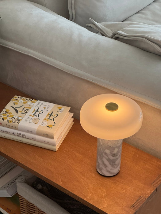 Lunara Marble Table Lamp-DWHOME