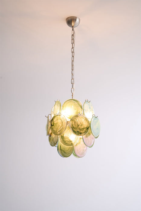 Lunaria Disc Murano Chandelier-DWHOME