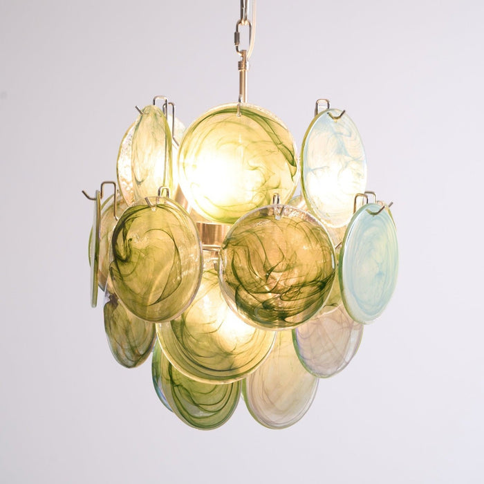 Lunaria Disc Murano Chandelier-DWHOME