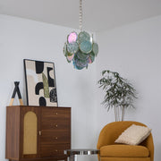 Lunaria Disc Murano Chandelier-DWHOME