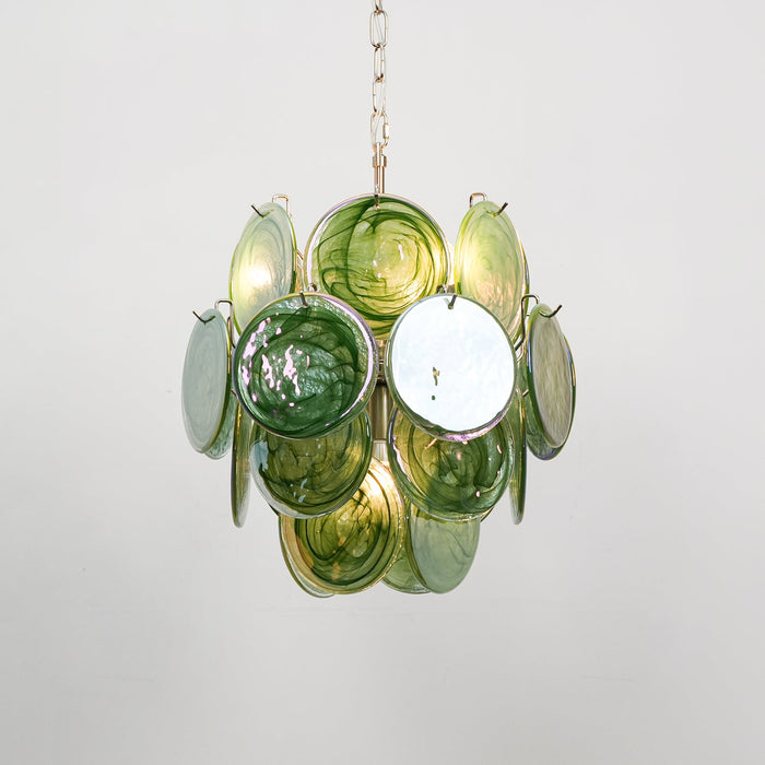 Lunaria Disc Murano Chandelier-DWHOME