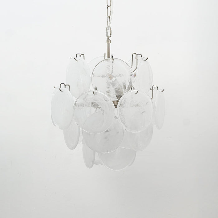 Lunaria Disc Murano Chandelier-DWHOME