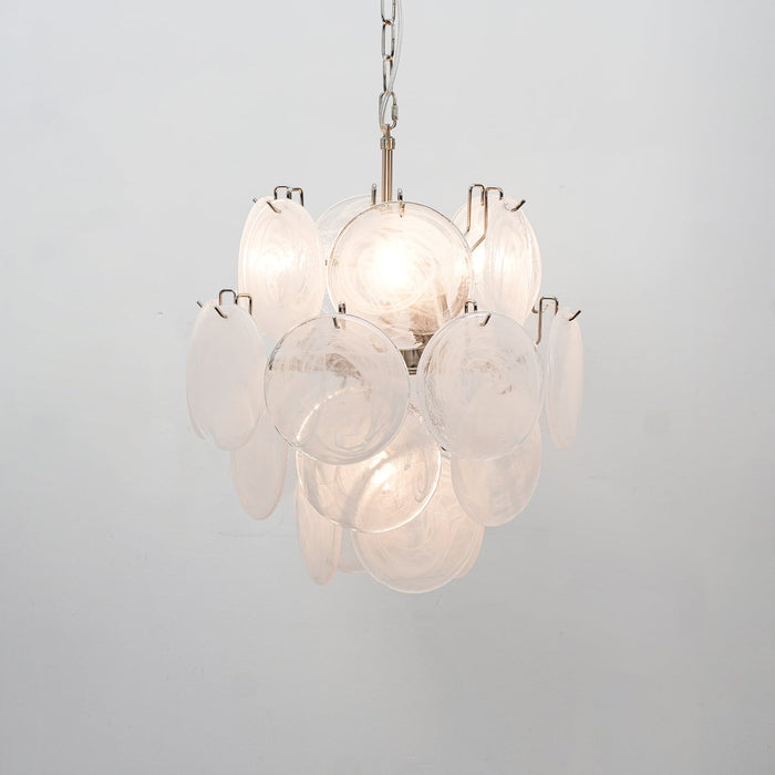 Lunaria Disc Murano Chandelier-DWHOME
