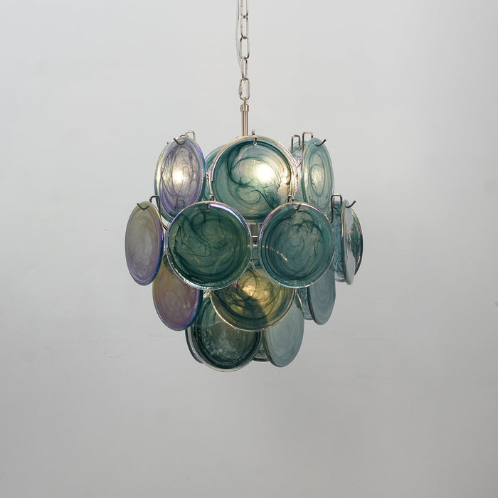 Lunaria Disc Murano Chandelier-DWHOME