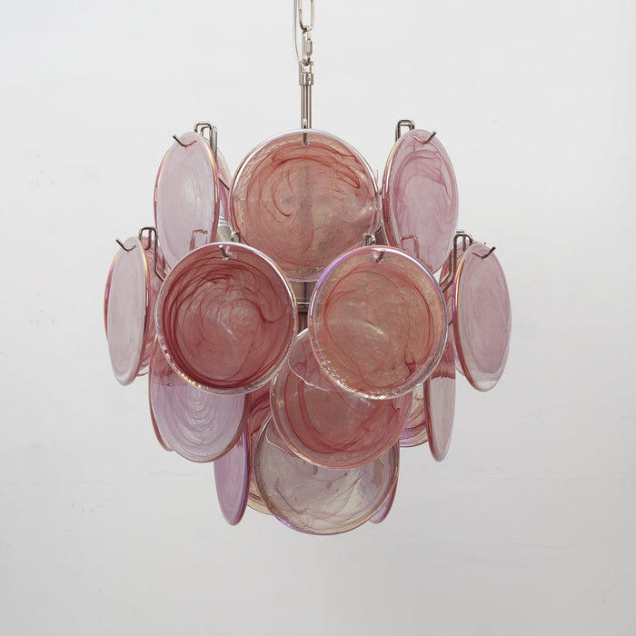 Lunaria Disc Murano Chandelier-DWHOME