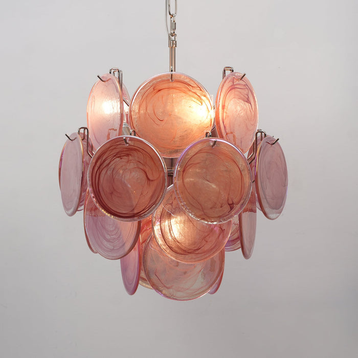 Lunaria Disc Murano Chandelier-DWHOME