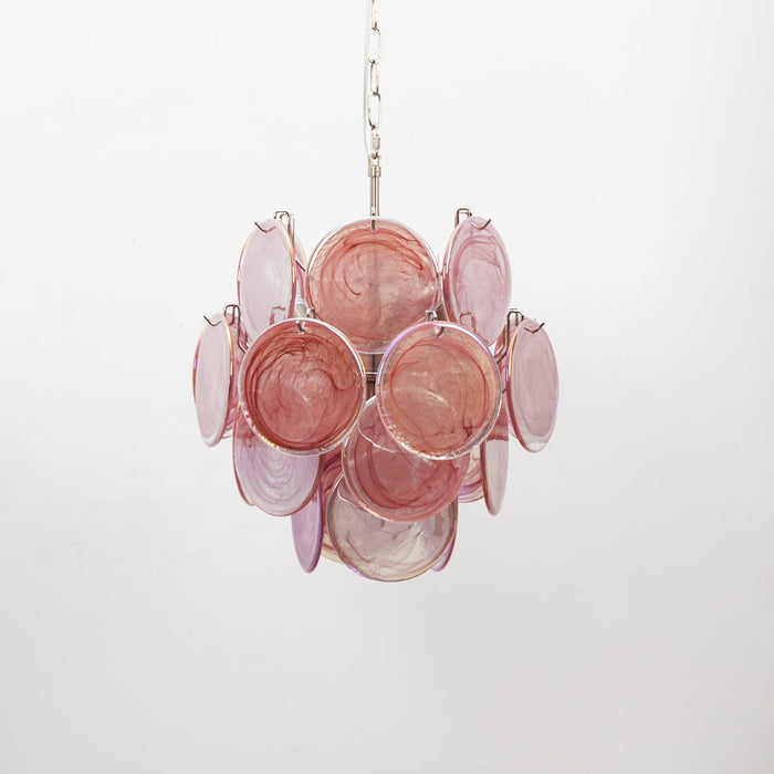 Lunaria Disc Murano Chandelier-DWHOME