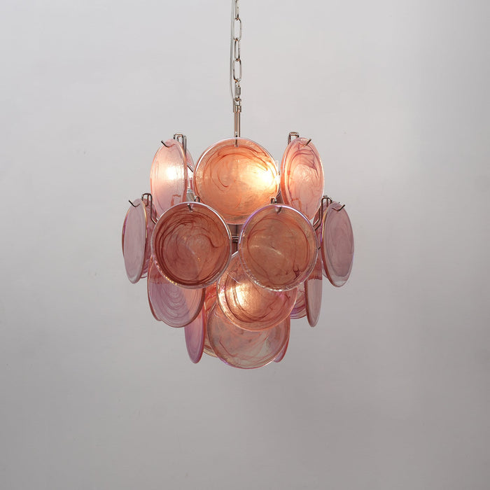 Lunaria Disc Murano Chandelier-DWHOME