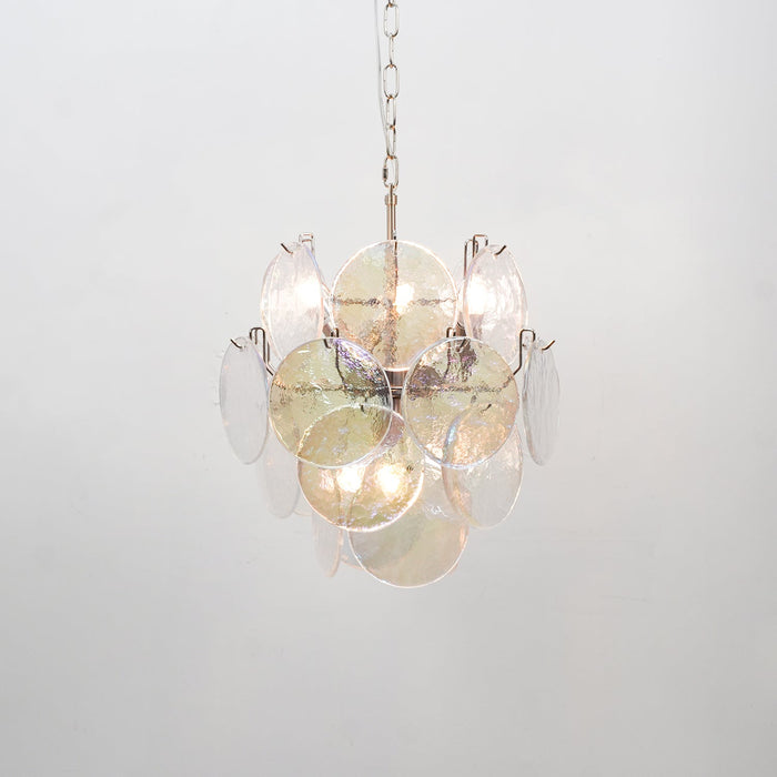 Lunaria Disc Murano Chandelier-DWHOME