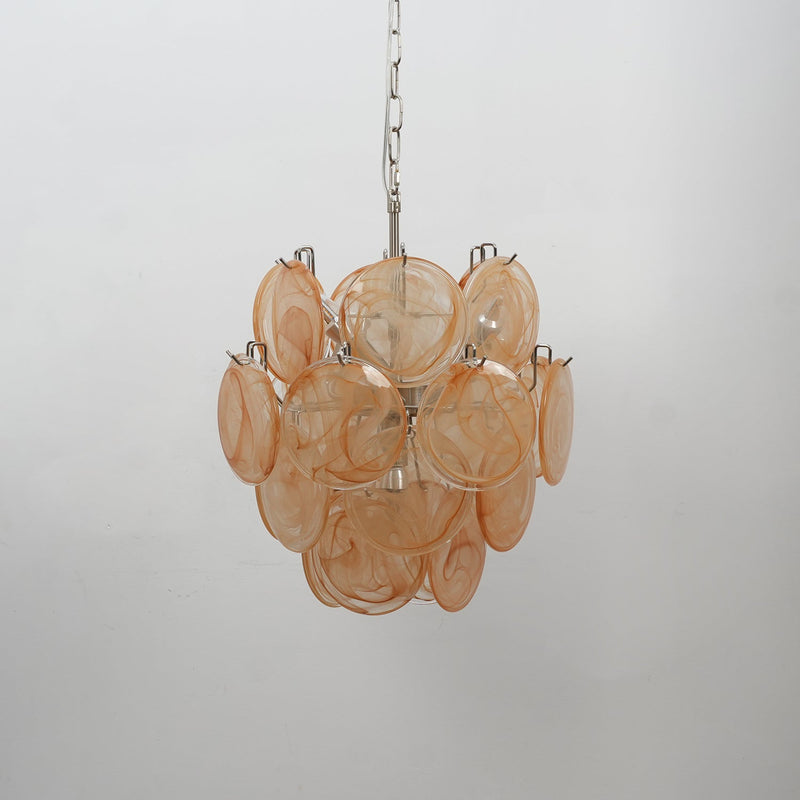 Lunaria Disc Murano Chandelier-DWHOME