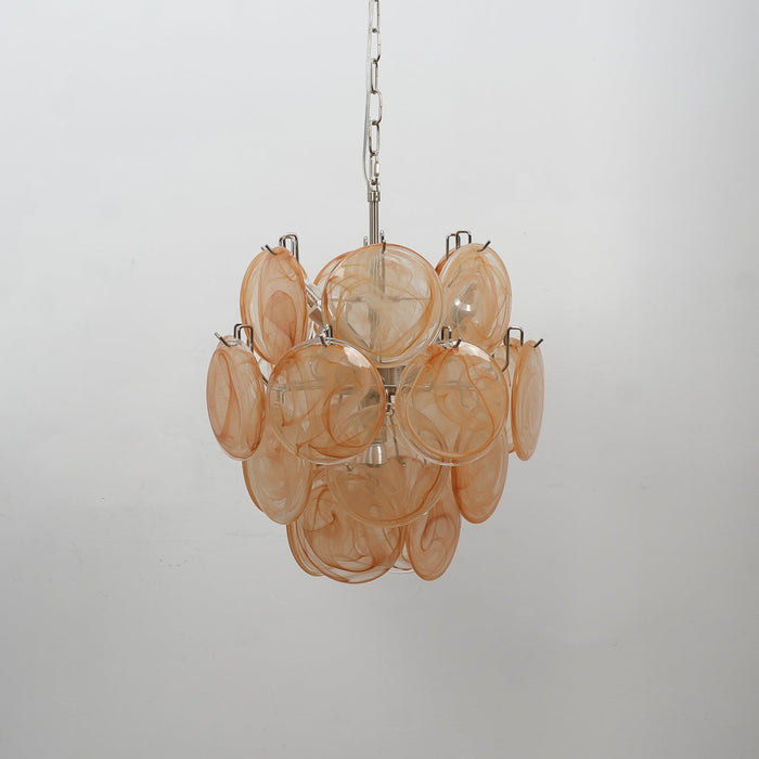 Lunaria Disc Murano Chandelier-DWHOME